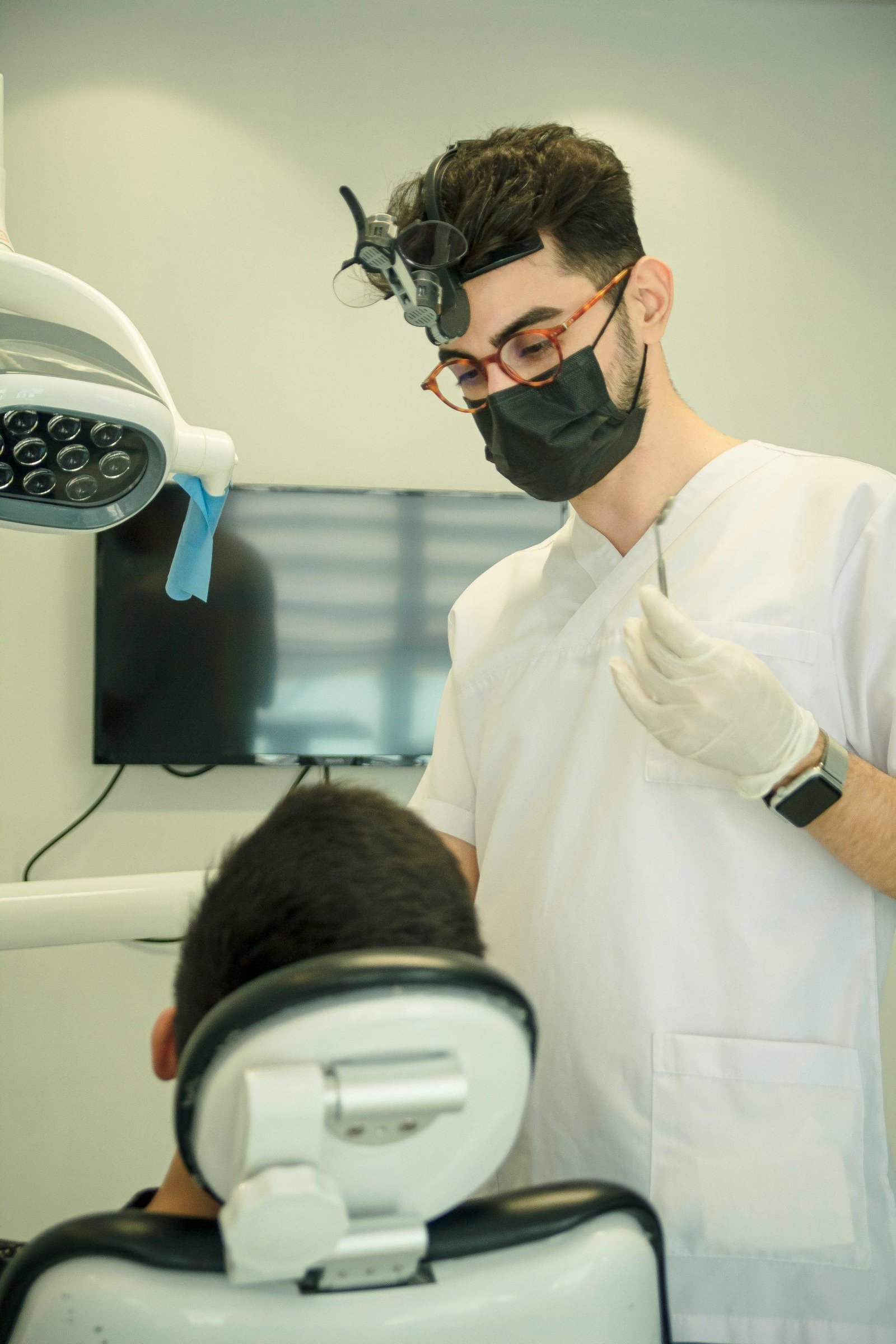 Happy dental patient